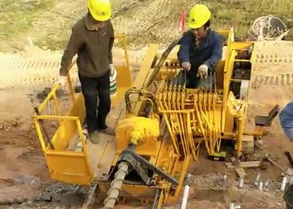 四川9米锚固钻机工程案例
